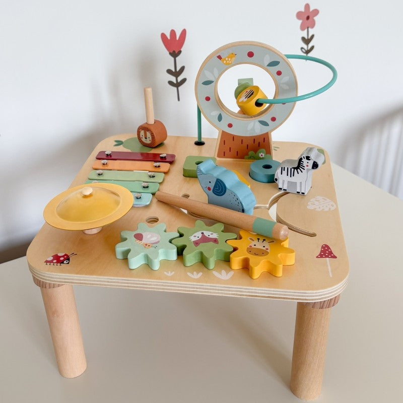 Wooden Educational Table Musical Sensory Maze 5in1