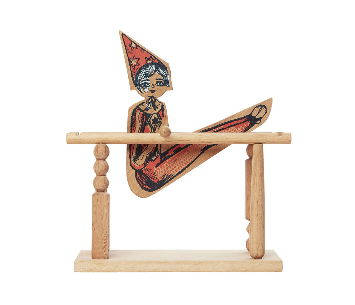 Wooden Toy Acrobat Girl